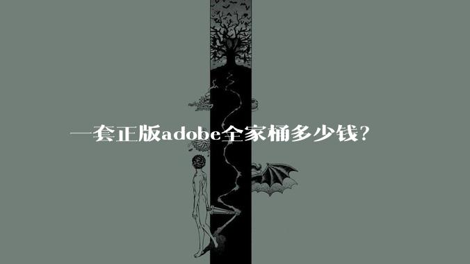 一套正版adobe全家桶多少钱？
