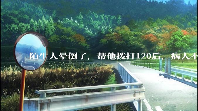 陌生人晕倒了，帮他拨打120后，病人不支付120出车费，这个费用谁来承担？