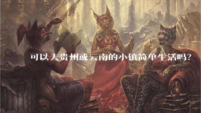 可以去贵州或云南的小镇简单生活吗？